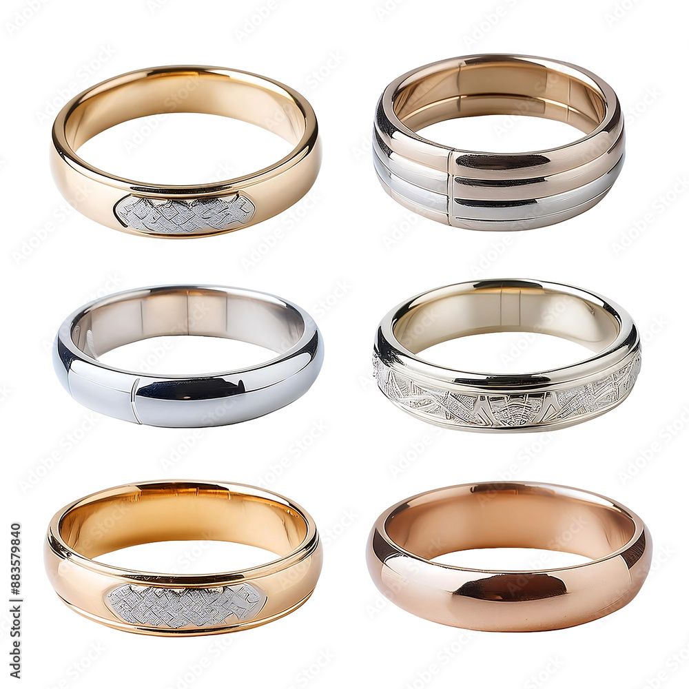 Set of luxury women's jewelry Rings on transparent background. design elements. Set of luxury women's jewelry Rings on transparent background. design elements.