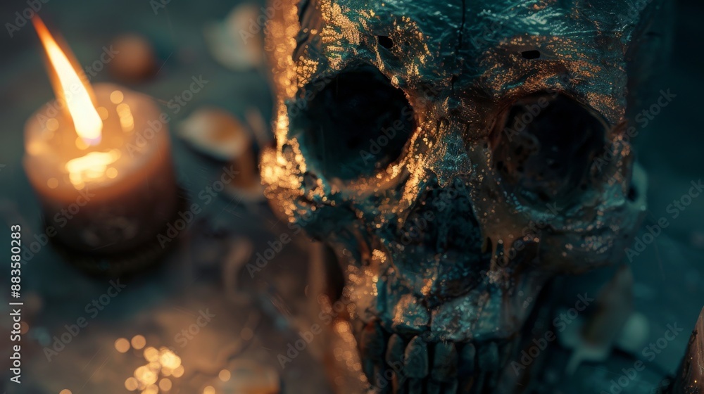 the skull sings and rolls its intelligent eyes, highly detailed, professional 3d model , surrealism style, cinematic look, dramatic lighting, insane details, intricate, soothing tones, the skull sings and rolls its intelligent eyes, highly detailed, professional 3d model , surrealism style, cinematic look, dramatic lighting, insane details, intricate, soothing tones,