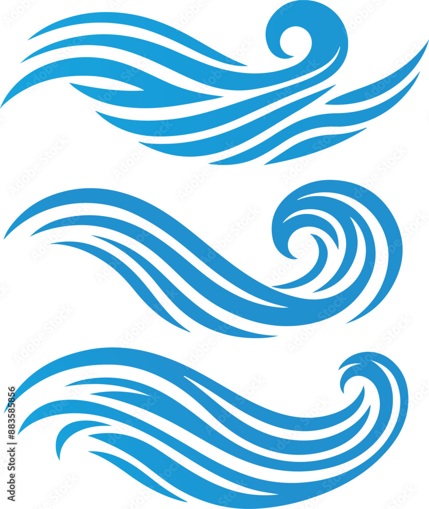 Water Waves, wave icons, Blue water Waves Set, Vector ocean water shape, Liquid shape elements, Sea wave, Wave icon set, simple doodle wave, water wave vector Water Waves, wave icons, Blue water Waves Set, Vector ocean water shape, Liquid shape elements, Sea wave, Wave icon set, simple doodle wave, water wave vector