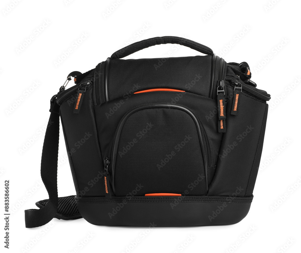 Fototapeta premium Bag for camera isolated on white. Professional accessory