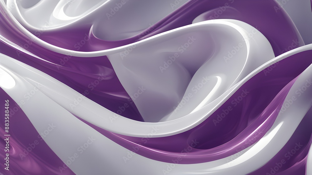 Obraz premium 3d silver colored abstract