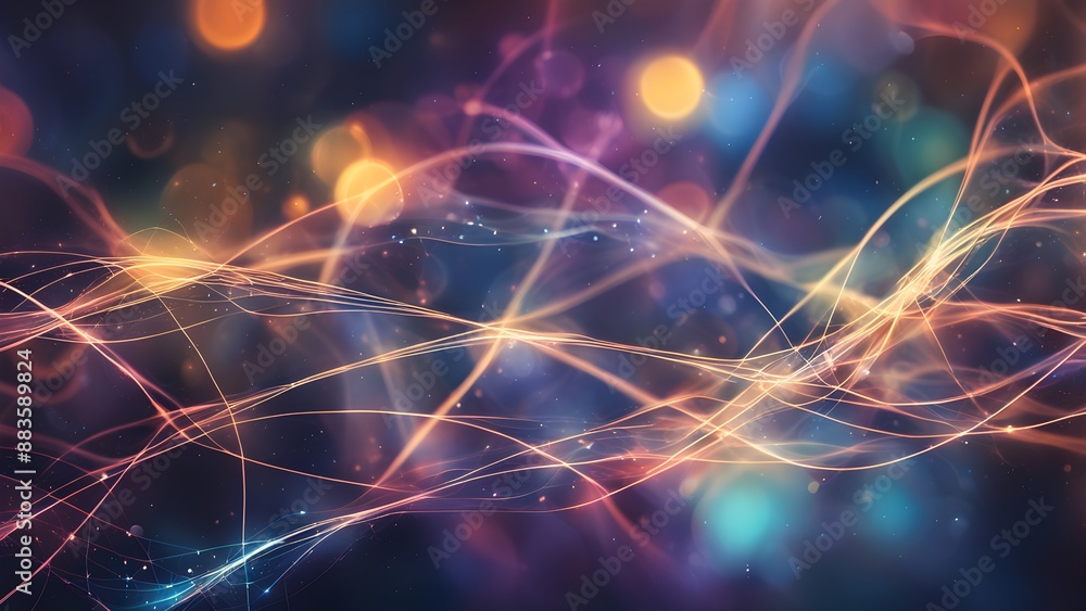A colorful, abstract image of lines and swirls A colorful, abstract image of lines and swirls