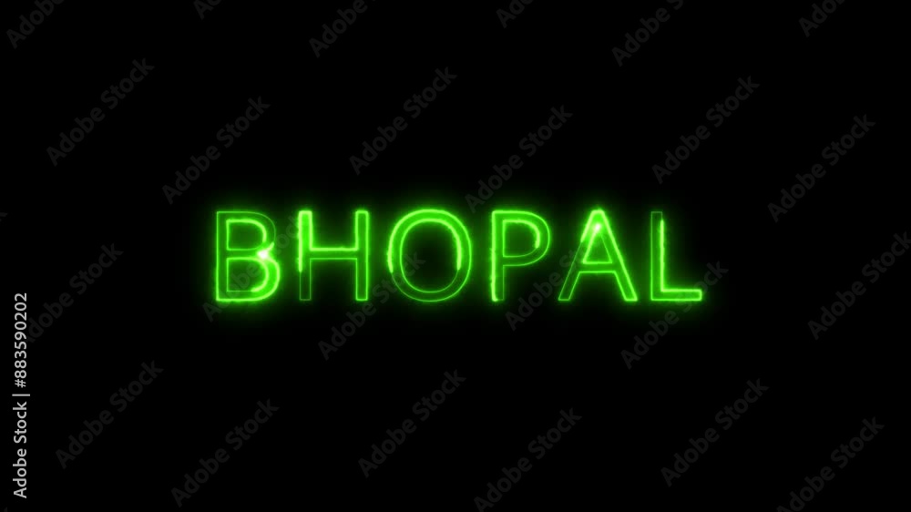 Flickering neon green glowing bhopal text animated, From the Glitch effect arises Big city BHOPAL.
Bhopal in India with a glowing neon effect Flickering neon green glowing bhopal text animated, From the Glitch effect arises Big city BHOPAL.
Bhopal in India with a glowing neon effect