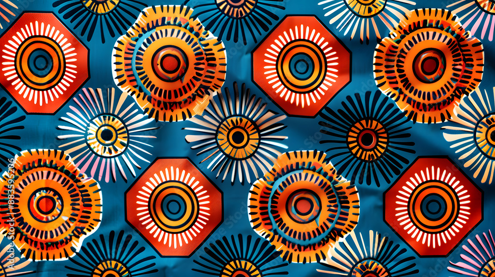 African geometric print, abstract art style seamless pattern. African geometric print, abstract art style seamless pattern.