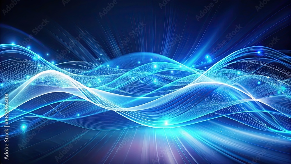 Abstract futuristic background with blue wave shapes, visualization of motion waves , technology, digital, abstract, futuristic Abstract futuristic background with blue wave shapes, visualization of motion waves , technology, digital, abstract, futuristic