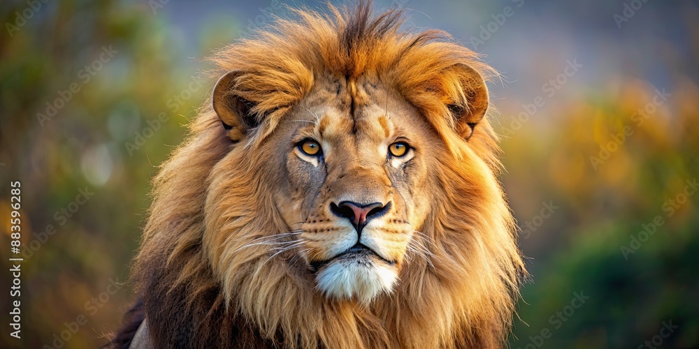 Close up of a majestic lion in the wild , lion, wildlife, predator, carnivore, majestic, fur, mane, animal Close up of a majestic lion in the wild , lion, wildlife, predator, carnivore, majestic, fur, mane, animal