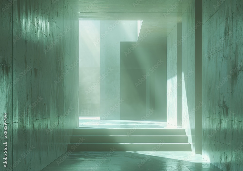 Obraz premium Modern black interior