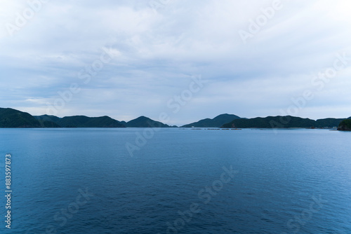 奄美群島 加計呂麻島 生間港からみた風景