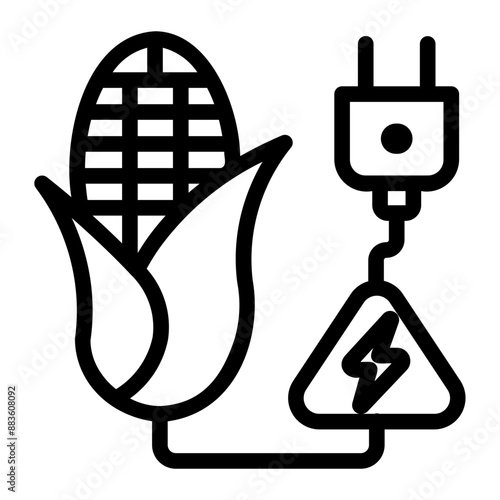 green power Line Icon