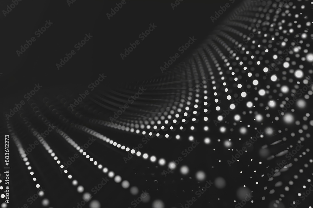 Obraz premium Abstract grunge grid polka dot halftone background pattern. Spotted black and white line. Textures..