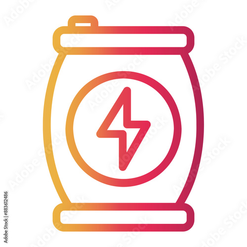 energy drink Line Gradient Icon