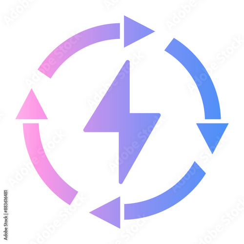 Free Download renewable energy Gradient icon - GFXLoad