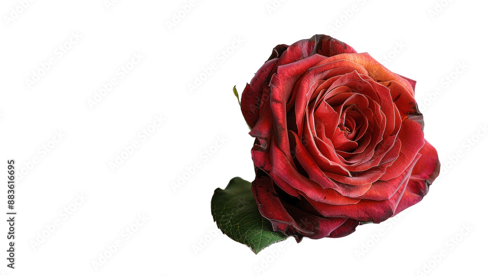 Red rose isolated on a transparent background for web banner, wallpaper Red rose isolated on a transparent background for web banner, wallpaper