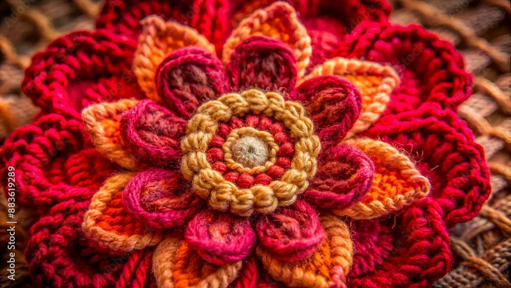 Fiore all'uncinetto Fiore all'uncinetto