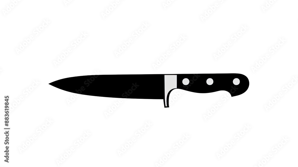 Knife illustration on a transparent background