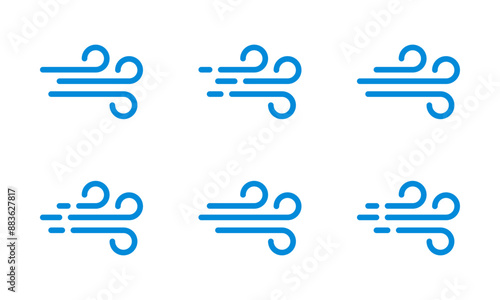 Wind icon set