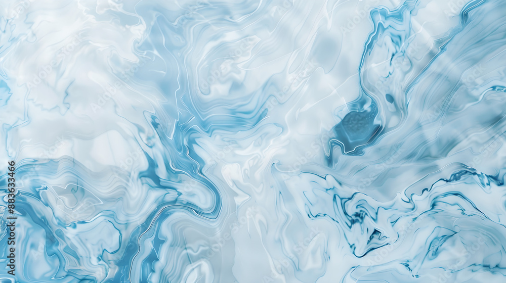 Obraz premium Abstract Blue Marble Texture Fluid Art Background