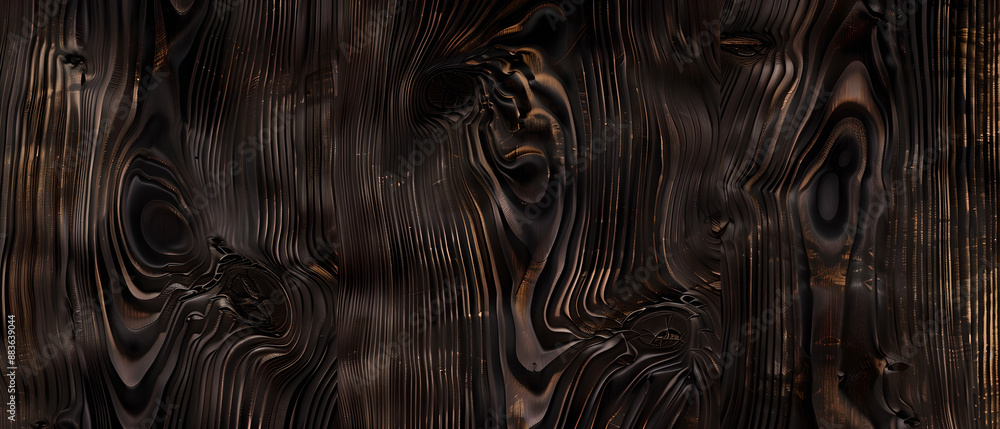 Dark wooden texture with swirling grain patterns Dark wooden texture with swirling grain patterns
