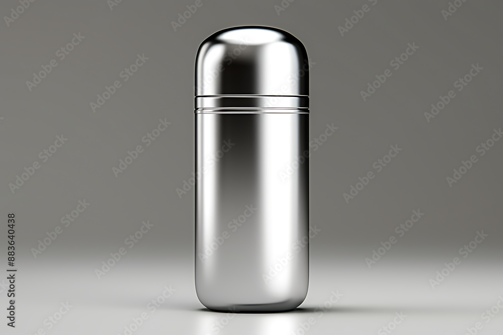 A silver and gold metal container A silver and gold metal container