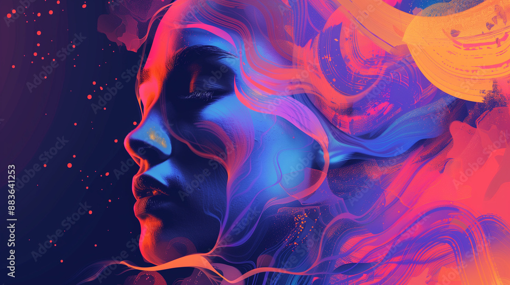 A person thinking, dreaming, fantasizing, envisioning, person in the dark, dream, abstract background, aesthetic, nighttime A person thinking, dreaming, fantasizing, envisioning, person in the dark, dream, abstract background, aesthetic, nighttime