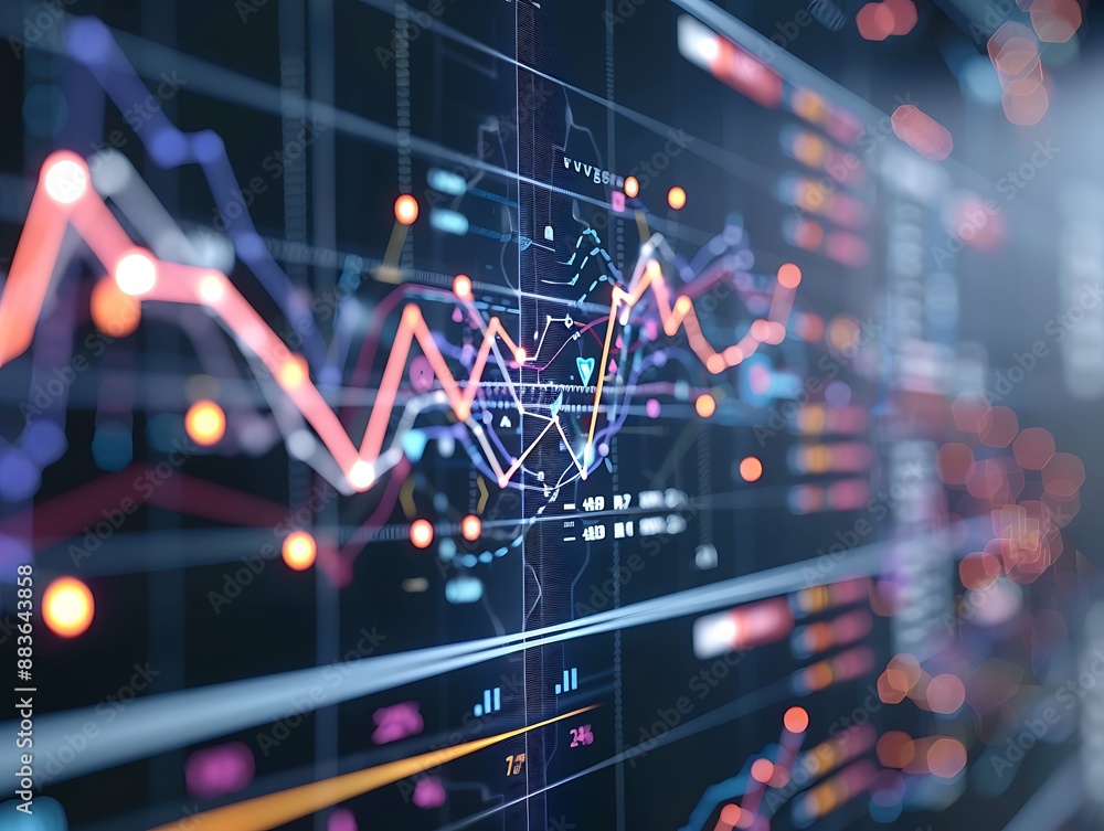 Obraz premium Financial Data Visualization
