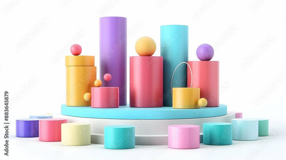 3D Flat Icon Concept on Isolated White Background Minimalist Illustration for Modern Design Projects 3D Flat Icon Concept on Isolated White Background Minimalist Illustration for Modern Design Projects