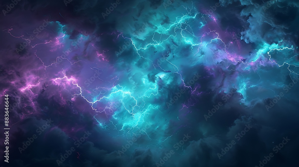 Electric bolts crackle through a turbulent stormy sky Electric bolts crackle through a turbulent stormy sky