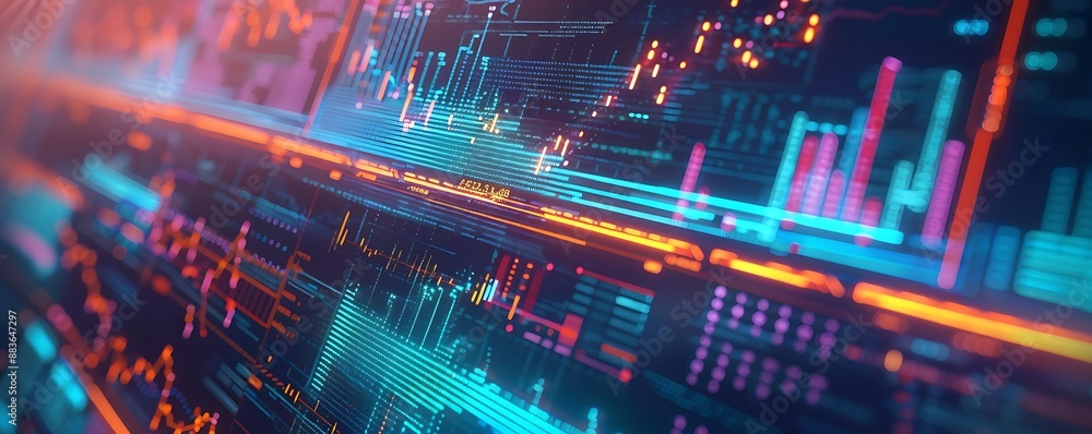 Digital Data Flow - Abstract Representation of Technology Digital Data Flow - Abstract Representation of Technology