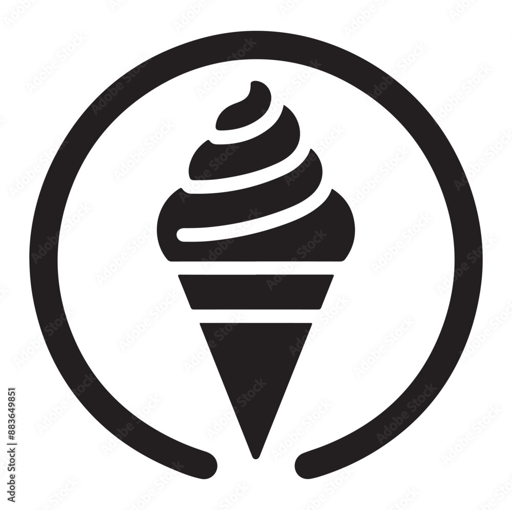 Vector Design Ice Cream Icon Style silhouette Vector Design Ice Cream Icon Style silhouette
