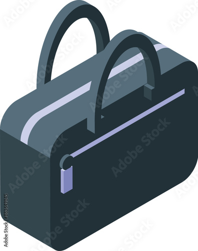 Elegant black leather handbag lying horizontally, perfect for showcasing fashion or travel related concepts