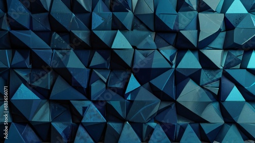 abstract blue background with triangles