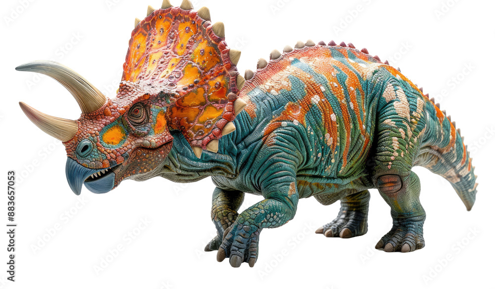 Triceratops isolated on a transparent background for web, banner, wallpaper Triceratops isolated on a transparent background for web, banner, wallpaper