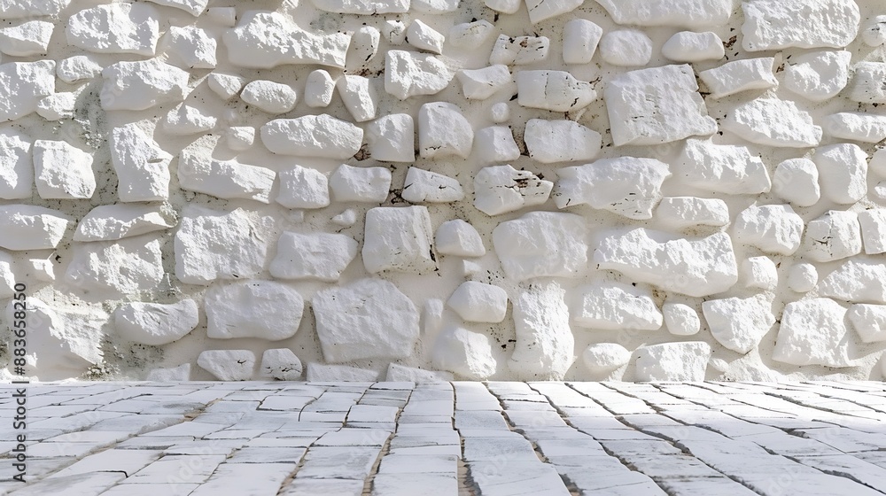3d rendering architectural background white background stone old texture wall conceptual background : Generative AI 3d rendering architectural background white background stone old texture wall conceptual background : Generative AI