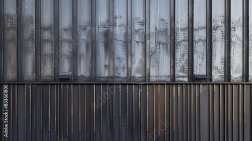 Wallpaper Mural Architecture details Exterior facade line Steel pattern Art background : Generative AI Torontodigital.ca