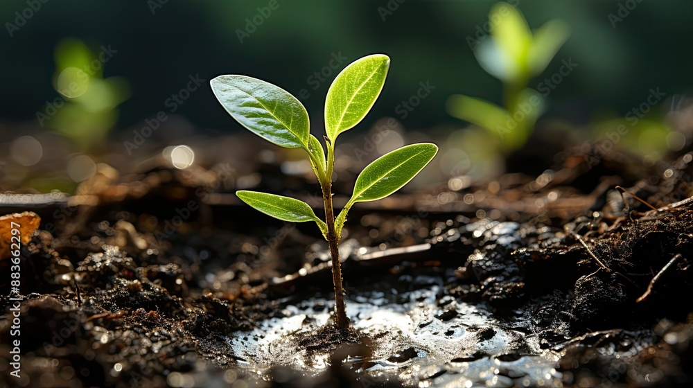 A seedling is growing on a coin lying on the ground --no people, text --chaos 10 --ar 16:9 --stylize 750 --v 5.2 Job ID: f9594520-3872-482a-939c-f146dabf086e A seedling is growing on a coin lying on the ground --no people, text --chaos 10 --ar 16:9 --stylize 750 --v 5.2 Job ID: f9594520-3872-482a-939c-f146dabf086e