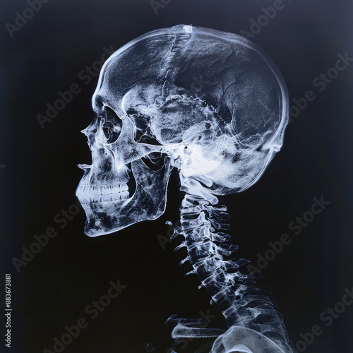 Skull x-ray film