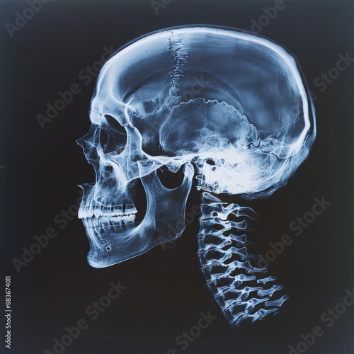 Skull x-ray film