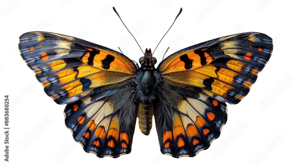 Butterfly isolated on a transparent background for web, banner, wallpaper Butterfly isolated on a transparent background for web, banner, wallpaper