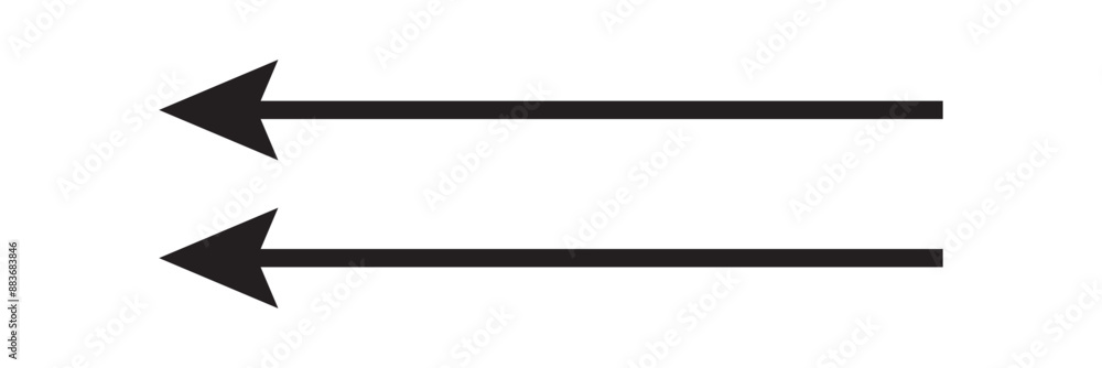 Black arrow two side pointing right, and left. black Arrows shape element
Black arrow two side pointing right, and left. black Arrows shape element