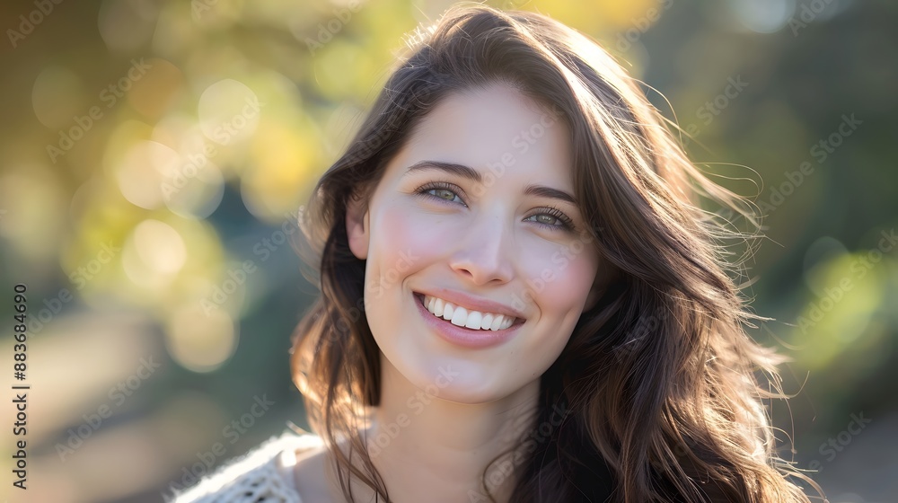 Big bright white smile headshot with a beautiful brunette woman sincere happy cheerful positive expression. Big bright white smile headshot with a beautiful brunette woman sincere happy cheerful positive expression.