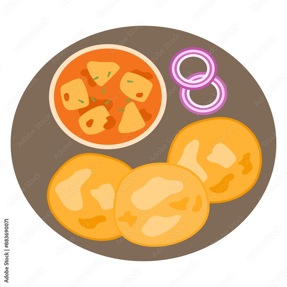 Fototapeta premium Aloo Gobi traditional Indian dish with cauliflower and potato
