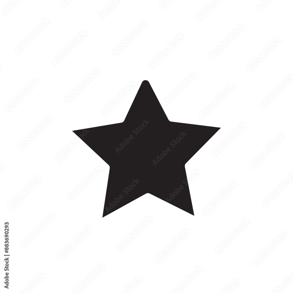 Star vector icon. Black star - Vector icon star Icon Vector / star icon / star- Vector icon on white background. Star vector icon. Black star - Vector icon star Icon Vector / star icon / star- Vector icon on white background.