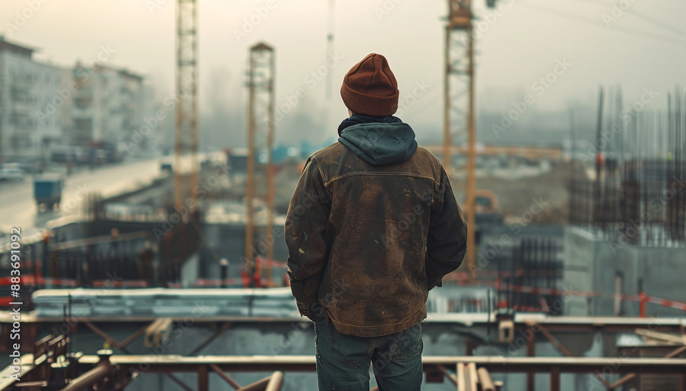 Celebrating a Completed Project: Civil Engineer Standing on the Roof of a New Building, with the Cityscape in the Background Rendered Softly Out of Focus
Celebrating a Completed Project: Civil Engineer Standing on the Roof of a New Building, with the Cityscape in the Background Rendered Softly Out of Focus