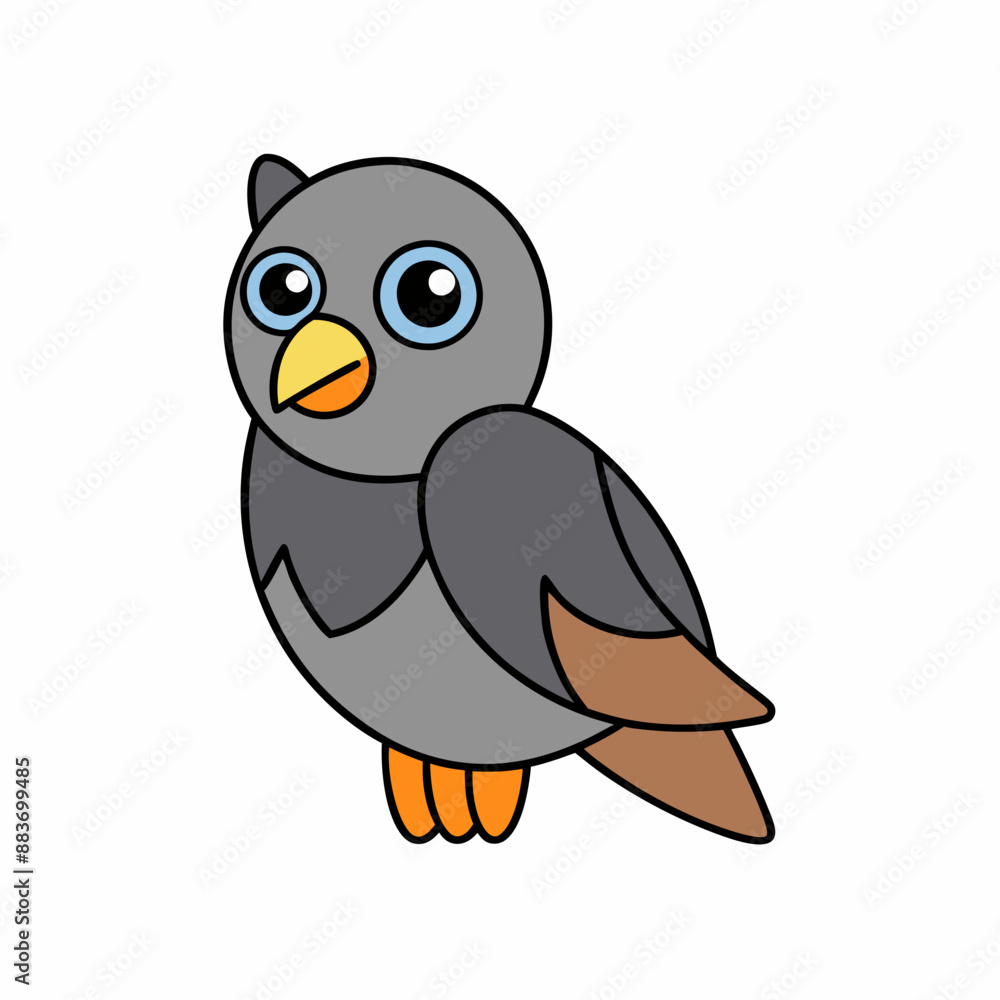 Cuckoo icon Vector Illustration on white background Cuckoo icon Vector Illustration on white background