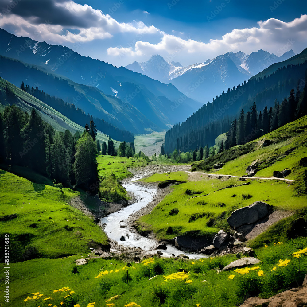 landscape with lake