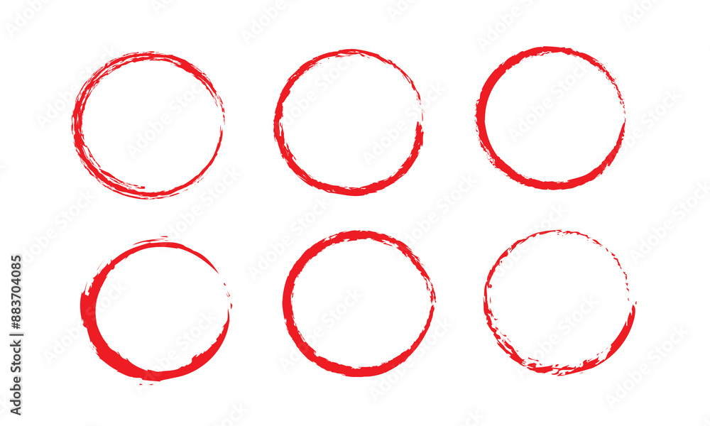 Red circle brush stroke vector isolated on white background. Red circle brush stroke. For stamp, seal, ink and paintbrush design template. Grunge hand
Red circle brush stroke vector isolated on white background. Red circle brush stroke. For stamp, seal, ink and paintbrush design template. Grunge hand
