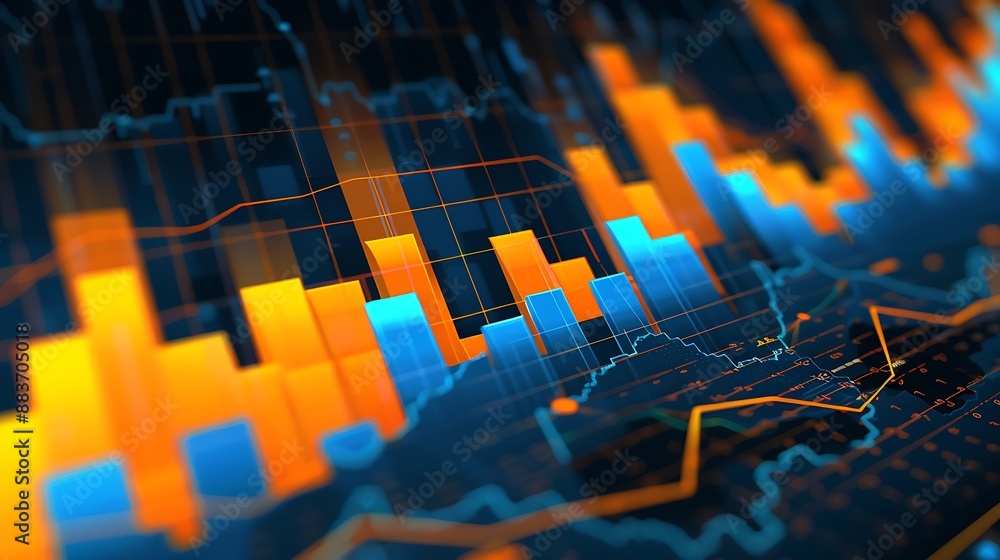 Obraz premium Financial Data Analysis