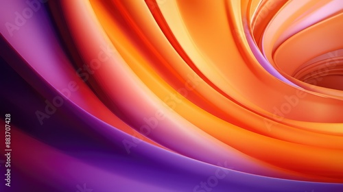 Orange and purple background with a swirl of light