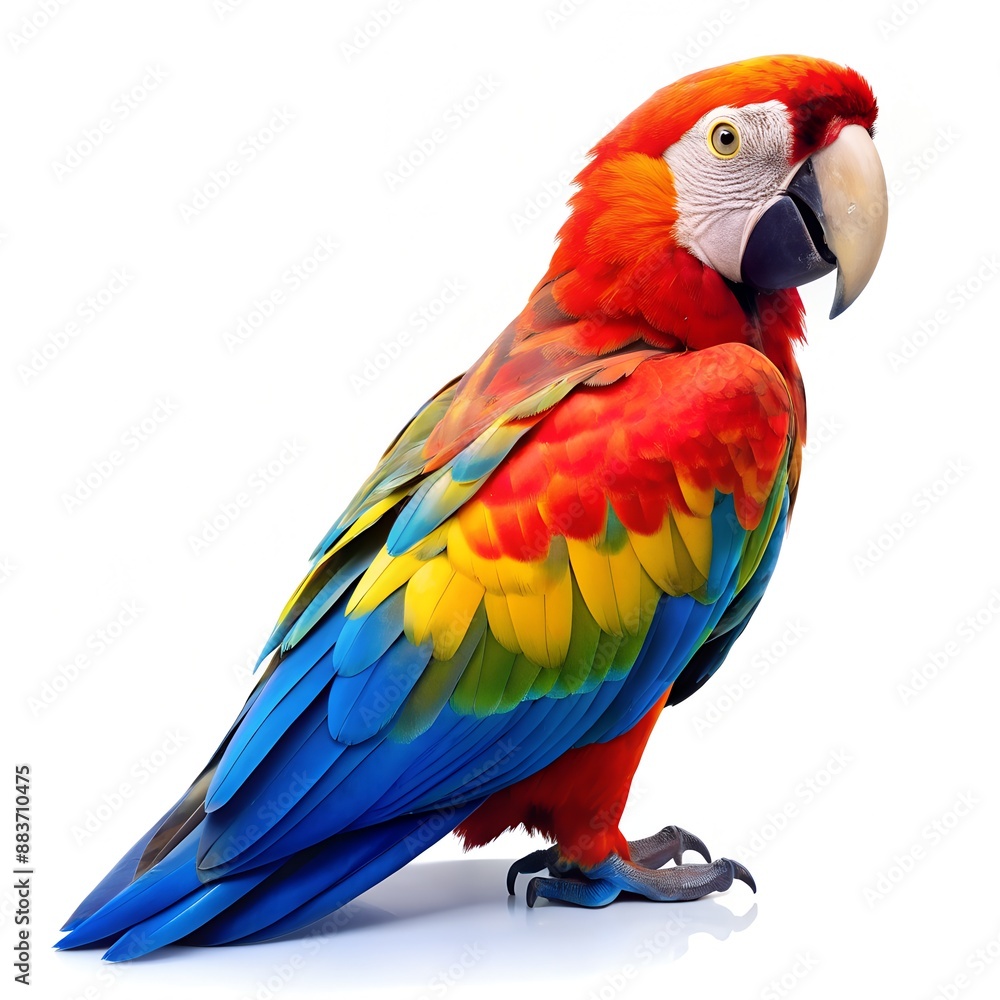 parrot isolated image white background parrot isolated image white background