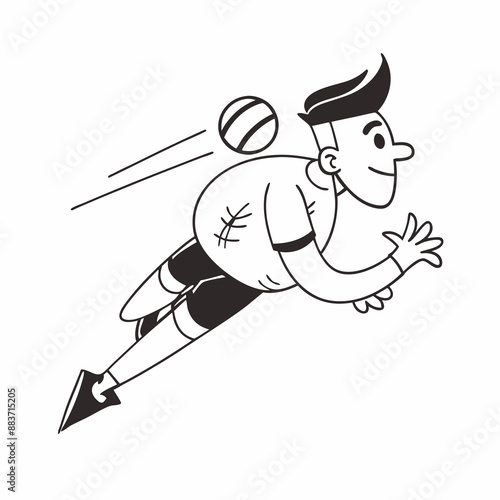 A man who plays basketball vector illustration